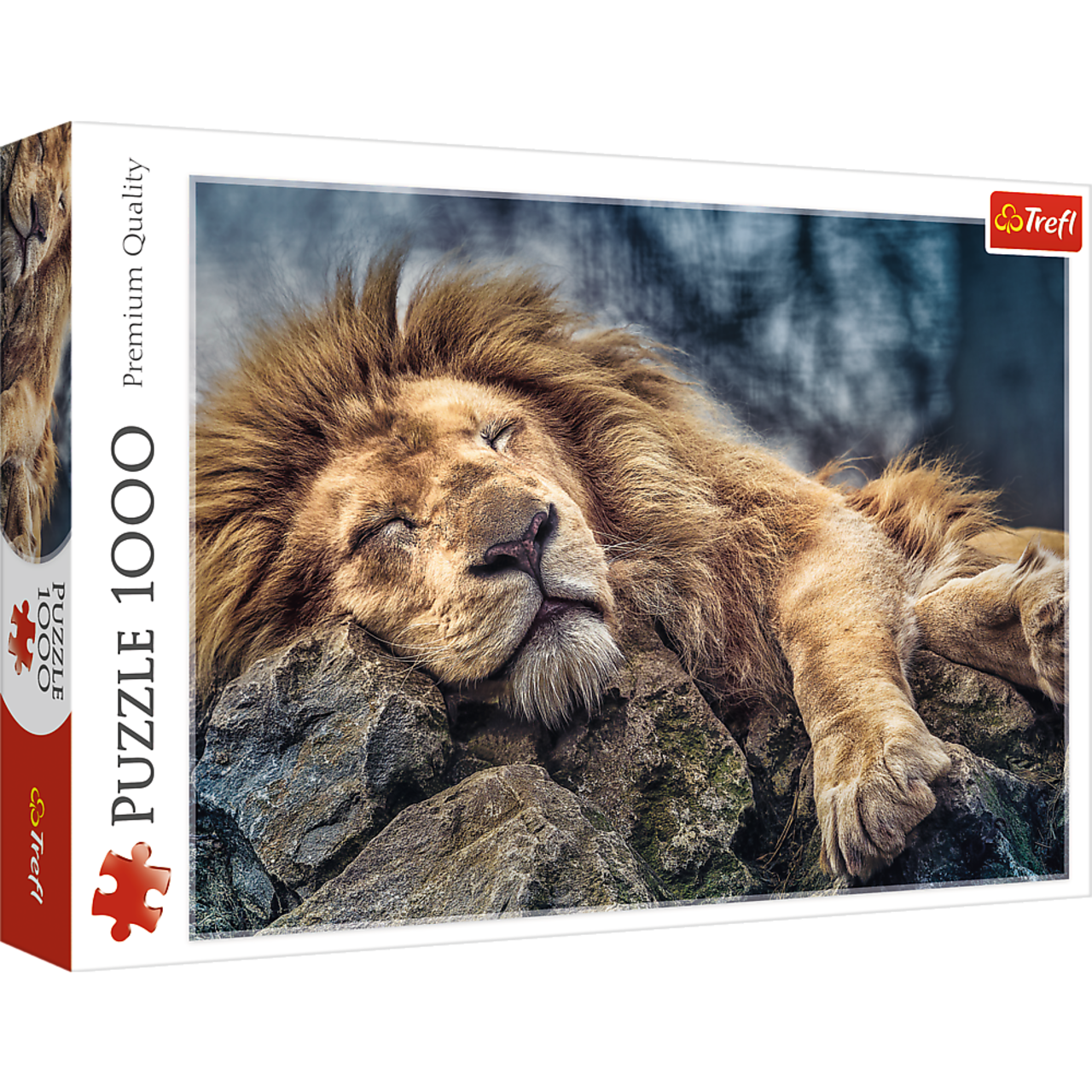 1000 Piece Jigsaw Puzzles, Sleeping Lion, Wild Animal Puzzle, Big Cats Puzzle, Adult Puzzles, Trefl 10447